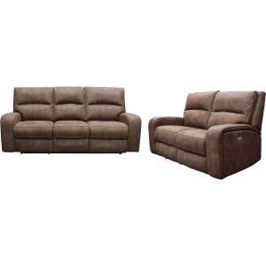 Polaris Kahlua Power Reclining Sofa and Loveseat
