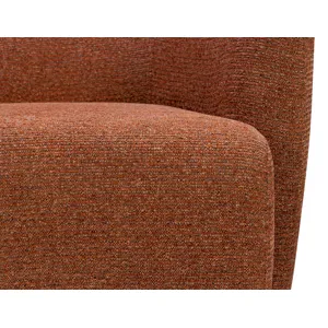 Mingle Thatch Terracotta Swivel Glider Accent Chair Two Pack