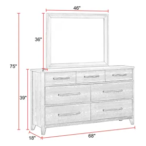 Breckenridge Bedroom Dresser and Mirror