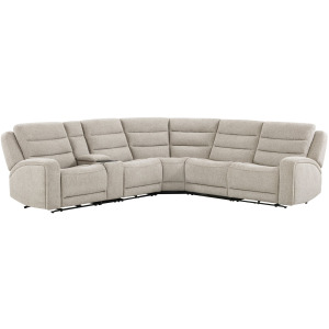 Felix Mari Fawn 6 Piece Zero Gravity Power Reclining Sectional