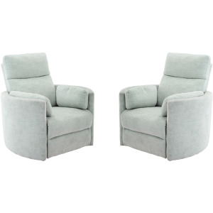 Radius Windstream Power Swivel Glider Recliner Two Pack