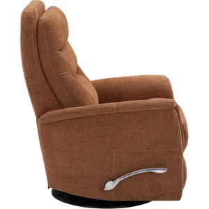 Gemini Snazzy Terracotta Manual Swivel Glider Recliner Two Pack