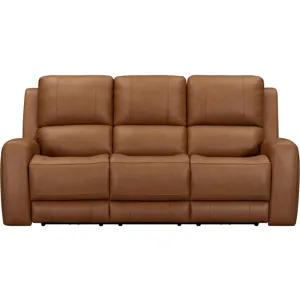Belmont Lyric Caramel Zero Gravity Power Reclining Sofa Loveseat and Recliner