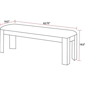Cedar Fork Dining Bench