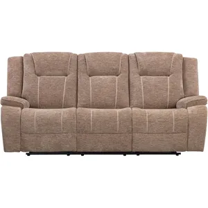 Bruno Plush Tobacco Manual Sofa