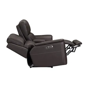 Easton Steamboat Brown Zero Gravity Power Reclining Sofa and Loveseat