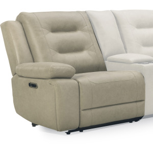 Caldwell Tahoe Fog Power Left Arm Facing Recliner