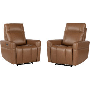 Bradford Steamboat Ecru Power Zero Gravity Recliner P2 Two Pack