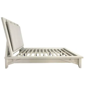 Americana Modern Bedroom King Platform Bed with 2 Nightstands
