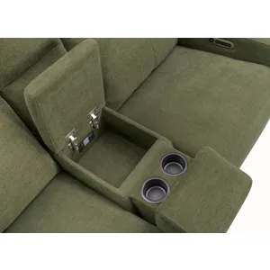 Traxton Jasper Moss Power Zero Gravity Sofa Loveseat and Recliner