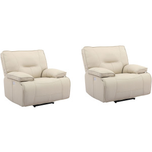 Spartacus Oyster Power Recliner Two Pack