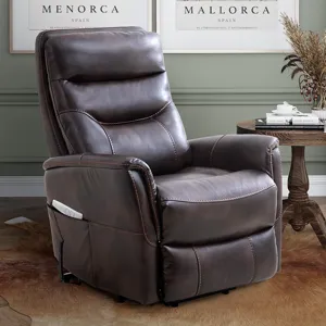Gemini Truffle Power Lift Recliner with Articulating Headrest Two Pack
