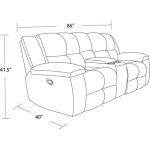 Buster Opal Taupe Manual Reclining Sofa Loveseat and Recliner