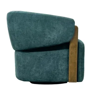 Finley Island Teal Swivel Accent Chair Two Pack