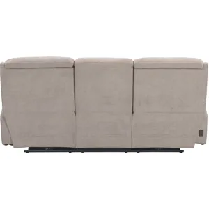 Traxton Jasper Taupe Power Zero Gravity Sofa and Loveseat