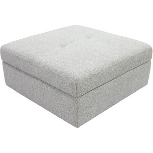 Julianna Crisp Taupe Storage Ottoman