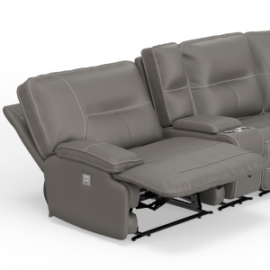 Spartacus Haze Power Left Arm Facing Recliner