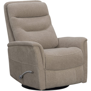 Gemini Snazzy Taupe Manual Swivel Glider Recliner