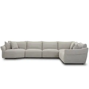 Playful Canes Cobblestone 6 Piece Modular Sectional
