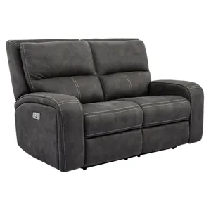 Polaris Slate Power Reclining Sofa Loveseat and Recliner