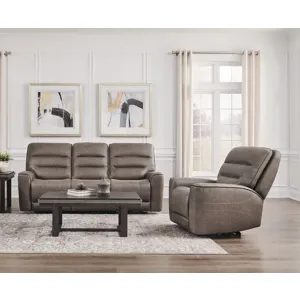 Lawson Sydney Brunette Zero Gravity Power Reclining Sofa and Recliner
