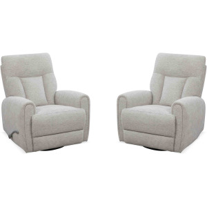 Natalia Thunderstorm Manual Swivel Glider Recliner Two Pack