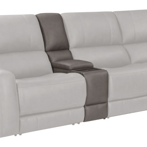 Belmont Autumn Fog Entertainment Tilt Console with Wireless Charger