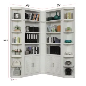 Catalina 5 Piece Corner Library Wall