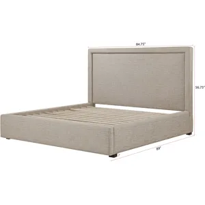 Kennedy Balanced Fossil King Storage Bed