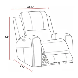 Belmont Autumn Fog Zero Gravity Power Recliner P3 Two Pack