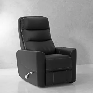 Hercules Black Swivel Glider Recliner Two Pack