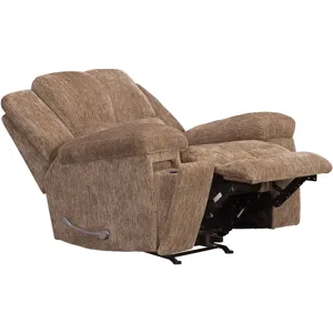 Bronco Plush Tobacco Manual Rocker Recliner
