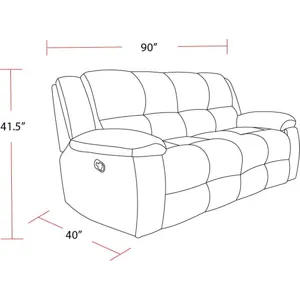 Buster Cabot Stone Manual Reclining Sofa and Recliner