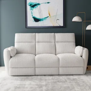 Radius Mega Ivory Power Reclining Sofa Loveseat and Recliner