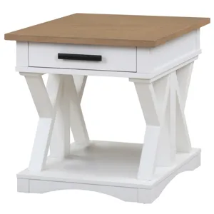 Americana Modern Cotton Cocktail Table with 2 End Tables