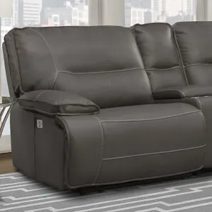 Spartacus Haze Power Left Arm Facing Recliner