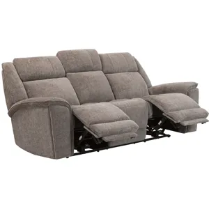 Colton Branson Tweed Power Zero Gravity Sofa and 2 Recliners with Immersive Audio