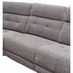 Richland Bristol Grey Armless Chair with Drop Down Table and Power Center