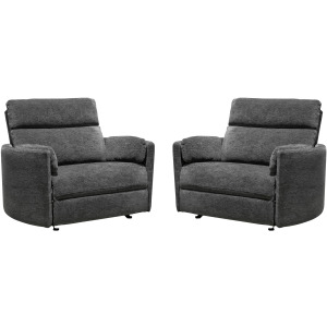 Radius Xl Mediterranean Extra Wide Power Glider Recliner Two Pack