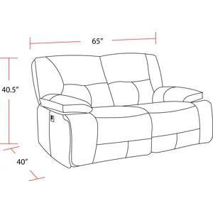 Spartacus Chocolate Power Reclining Sofa and Loveseat