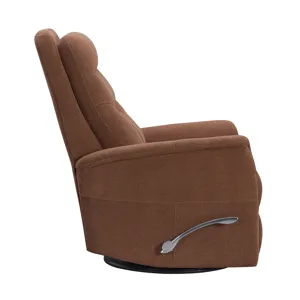 Gemini Snazzy Terracotta Manual Swivel Glider Recliner