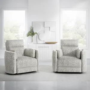 Radius Tatum River Rock Power Swivel Glider Recliner Two Pack