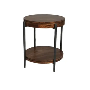 Bengal 41 Inch Round Cocktail Table with 2 End Tables