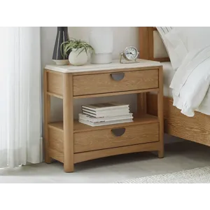 Escape Bedroom Queen Panel Bed 2 Nightstands and Dresser with Mirror