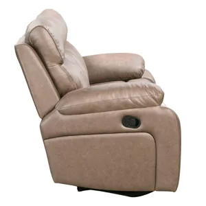 Theon Stokes Toffee Reclining Loveseat
