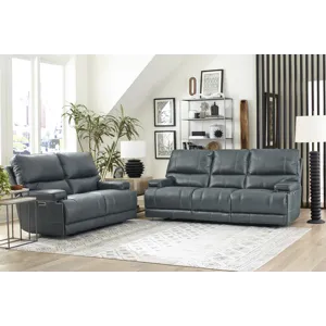 Whitman Verona Azure - Powered By Freemotion Power Reclining Sofa and Loveseat