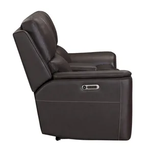 Easton Steamboat Brown Zero Gravity Power Reclining Sofa and Loveseat