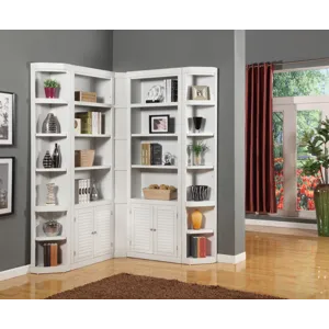 Boca 5 Piece L Shape Corner Bookcase Wall