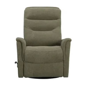 Gemini Snazzy Olive Manual Swivel Glider Recliner