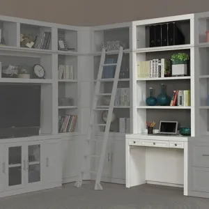 Catalina 40 In. Library Desk and Hutch